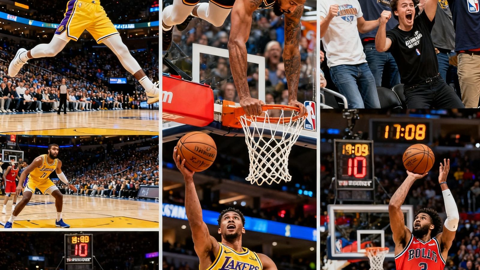 NBA上周十佳球集锦，包含暴扣和绝杀镜头